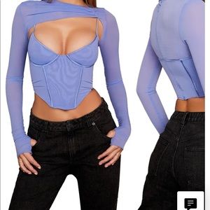 House of CB top periwinkle